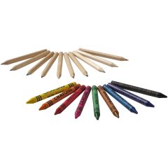 Set Of Colouring Pencils & Crayons In Card Box Lucky
