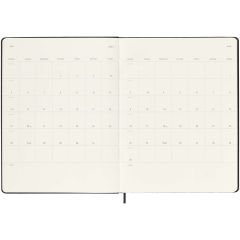 Moleskine hard cover 12 month XL weekly planner