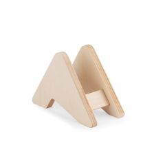 PLYCORK. Plywood stand with 6 cork coasters