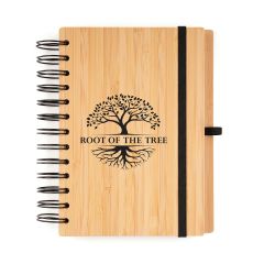 B6 Spiral Bamboo Notebook