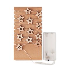 MILKY WAY Christmas Wooden Star String Lights