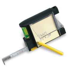 COLINDALES Measuring Tape With Sprit Level Memo Pad And Pen