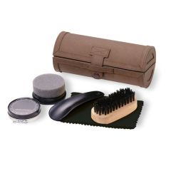 GENTLEMAN Shoe Polishing Kit In Leather Look Gift Box
