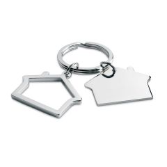 SNIPER House Shaped Metal Keyring
