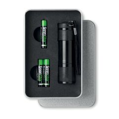 LED PLUS Aluminium Torch In Metal Gift Tin