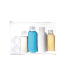 AIRPRO Refillable Travel Bottles In Clear Pouch