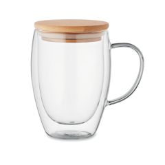 TIROL Double wall borosilicate mug