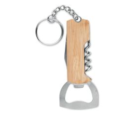 ALLIN1 Bamboo Corkscrew Keyring