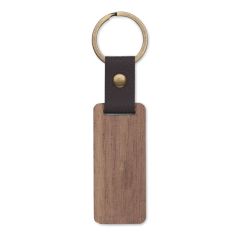 NAWKEY Key ring in walnut and PU