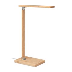 NEAT LIGHT Bamboo Desk Lamp With Wireless Charger And USB Hub