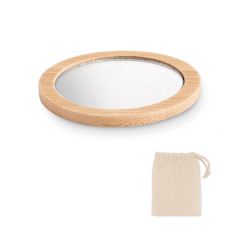 MALAY Bamboo Compact Makeup Mirror