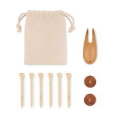 DORMIE Eco Bamboo Golf Accessories Set In Organic Gift Bag
