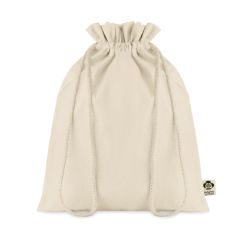 Organic Cotton Drawstring Gift Bag AMBER MEDIUM
