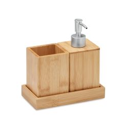 SUOMI Bamboo Bathroom Accessory Set