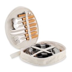 HUDSON Eco Picnic Set In Cotton Pouch