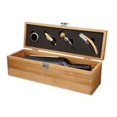 TARDOR Eco Bamboo Wine Gift Box With Accessories