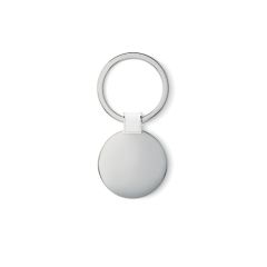 ROUNDY Shiny Metal Keyring Round