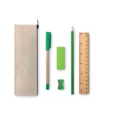 TEKINA Stationary Set With Cotton Jute Pencil Case