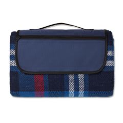 CENTRAL PARK Checked Picnic Blanket With Waterproof Backing