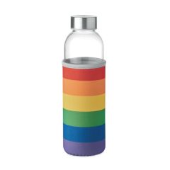 UTAH GLASS Bottle With Rainbow Protective Pouch