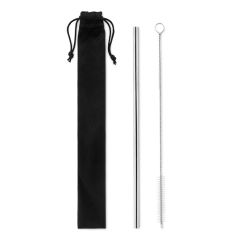 COLD STRAW Reusable Metal Straw With Storage Pouch