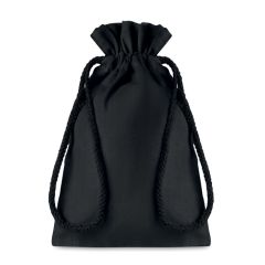 TASKE SMALL Cotton Drawstring Gift Bag Black