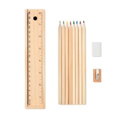 TODO SET Stationary Set In Wooden Storage Box