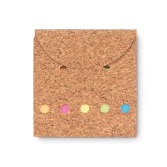 FOLDCORK Sticky Notes Pad In Cork Cover