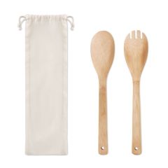 MAYEN SET Bamboo Salad Serving Utensils
