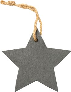 Slate star ornament